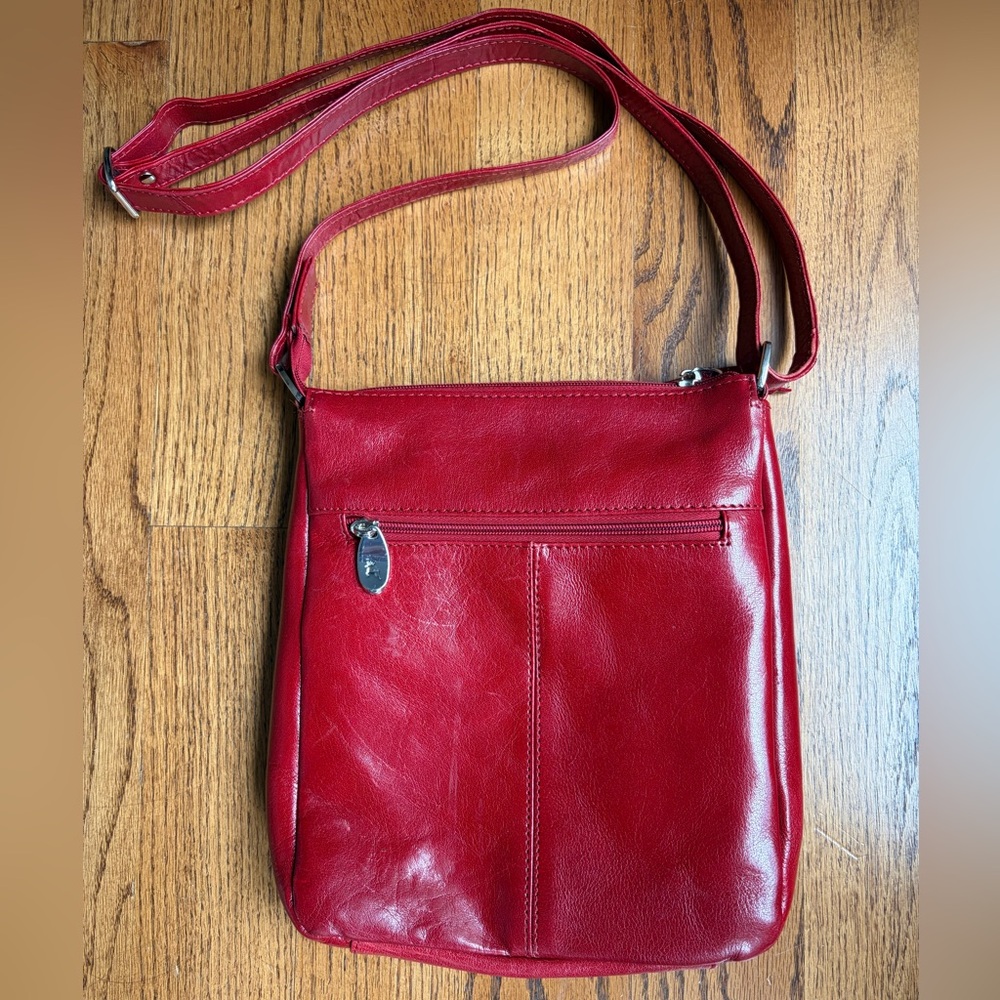 Ashwood Crossbody Bag Women's Red Genuine Leather Purse. Gorgeous ❤️ - Picture 2 of 10